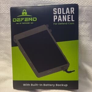 Defend by Tactacam Solar Panel for Cellular Security Camera with battery backup